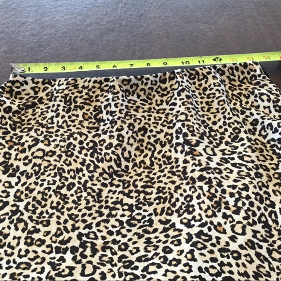 Chico’s 0 Skirt Leopard Cheetah Animal Print Flared Maxi Lined Jungle Chic Class - Picture 6 of 13